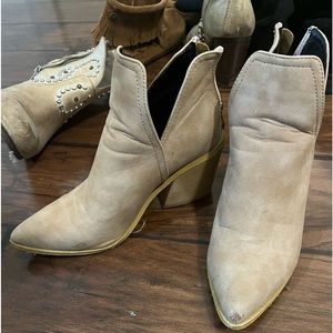 SHEIN tan booties